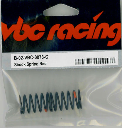 VBC Racing WildFire Shock Spring Red MED-HARD B-02-VBC-0073-C